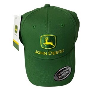 John Deere Green Trademark Cap Low Profile‎ Structured Hat NWT Farmer outdoor